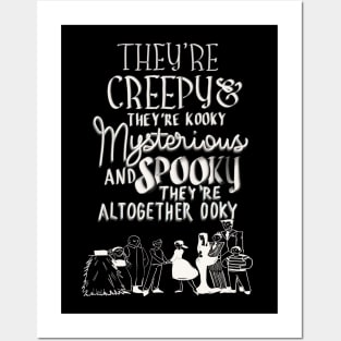 The Addams Family Halloween Front and Back Print Posters and Art